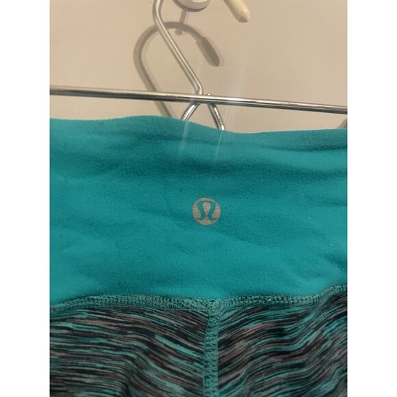 Lululemon Wunder under Crop Teal Zeal Space Dye Original 4 - Picture 3 of 4